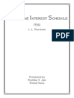 Thurstone Interest Schedule