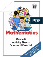 Grade 8 Activity Sheets Quarter 1 Week 1-2