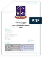 Term Paper - CB 604 - Section A - Financial Institutions and Markets