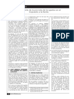 Tratamiento de La Prorrata de Los Gastos en El Impuesto A La Renta