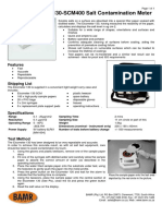 Elcometer 130 Scm400 Salt Contamination Meter Data Sheet