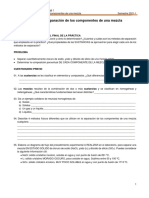 Practica - 2 - Separación de Los Componentes de Una Mezcla, 2021-1