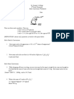 Kamar McFarlane - Mole Conversion Worksheet