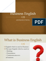 Introduction To English For Business