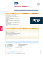 Ficha de Refuerzo La Oracion Compuesta