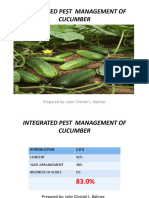 Integrated Pest Management of Cucumber: Prepared By: John Christel L. Balmes