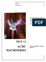 Ac/Dc Machineries: A Study Guide and Module For Third Year BSME Students of Slsu