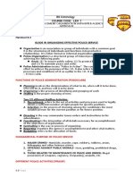 BS Criminology Course Code:: Functions of Police Administration (Posdccorb)