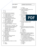 Legal Aspects of Business MCQs