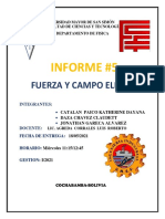 Informe #5 Fuerza y Campo Electrico K, C, J