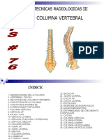 Tecnicas de Radiologia para Columna Vertebral Con Anatomia