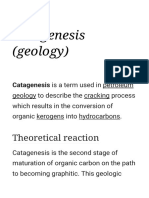 Catagenesis (Geology) : Theoretical Reaction