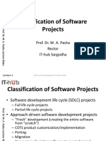 Classification of Software Projects: Prof. Dr. M. A. Pasha Rector IT-hub Sargodha