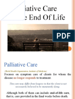 Palliative Care at The End of Life