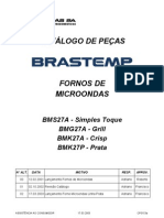 Forno de Microondas Brastemp BMS27A (Explodida)