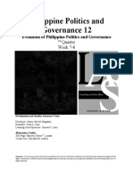 Evolution of Philippine Politics and Governance