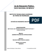 Metodos de Pronosticos Cuantitativos y Cualitativos.