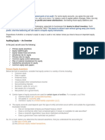 Lesson 7 - Equity - Substantive Tests of Details of Balances