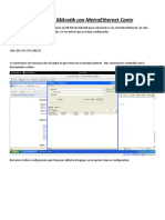 Configurar Mikrotik Con MetroEthernet Cantv