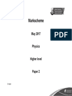 May2017 Physics Paper 2 TZ2 HL Markscheme