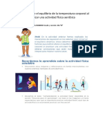 ABIGAIL ALEXANDRA ROMERO VIVANCO - Indagamos Sobre El Equilibrio de La Temperatura Corporal Al Practicar Una Actividad Física Aeróbica E.F