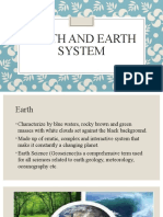 Earth and Earth System