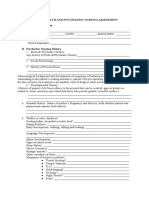 Mental Health and Psychiatric Nursing Assessment