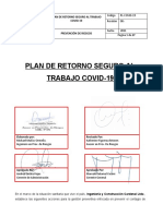 Plan de Retorno Seguro Al Trabajo Covid 19