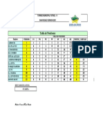 Tabla Posiciones Futbol 11 Fecha 4