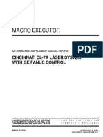 Em 422 R 03 05 Macro Executor An Operation Supplement Manual For The Cincinnati CL 7a Laser System With Ge Fanuc Control