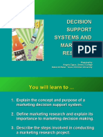 Decision Support Systems and Marketing Research