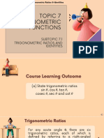 Versi Pelajar Chapter Trigonometric Functions