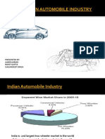 The Indian Automobile Industry: Presented By-Aabir Ahmad Rohit Gupta Gagandeep Singh