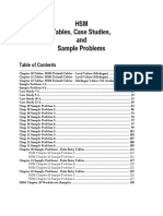 HSM Tables, Case Studies, and Sample Problems