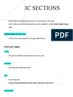 Conic Sections: Parts of Conics