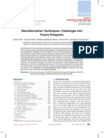 Nanofabrication Techniques - Challenges and Future Prospects