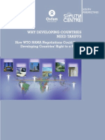 Why Developing Countries' Need Tarifs: How WTO NAMA Negotiations Could Deny Developing Countries' Right To A Future