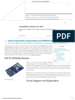 Home Automation Using Arduino and ESP8266 Module