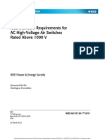 IEEE STD C37.30.1 Estandar de Requisitos para Interruptores de Aire de AV AC para Nivelesmayores A 1000V