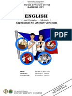 English: Approaches To Literary Criticism