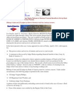 11-04-12 PRESS RELEASE: Bribing of State and US Judges by Bank of America Must Be A Serious Concern!