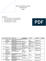 Biology Scheme Form 2