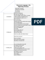 Classroom Language Fix