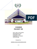 Course Packet in Cur. Dev