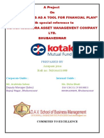 Project On Kotak Mutual Fund