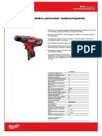 Taladro Percutor 12v m12 BPD Milwaukee Sin Baterias Ref. 4933441950 0