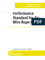 Performance Standard For Air Wire Rope Hoists: ASME HST-6 2015