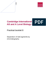 Cambridge International AS and A Level Biology (9700) : Practical Booklet 8