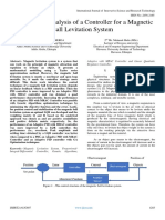 Comparative Analysis of A Controller For A Magnetic Ball Levitation System