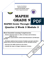 Mapeh Grade 9: Quarter 2 Week 3 Module 3